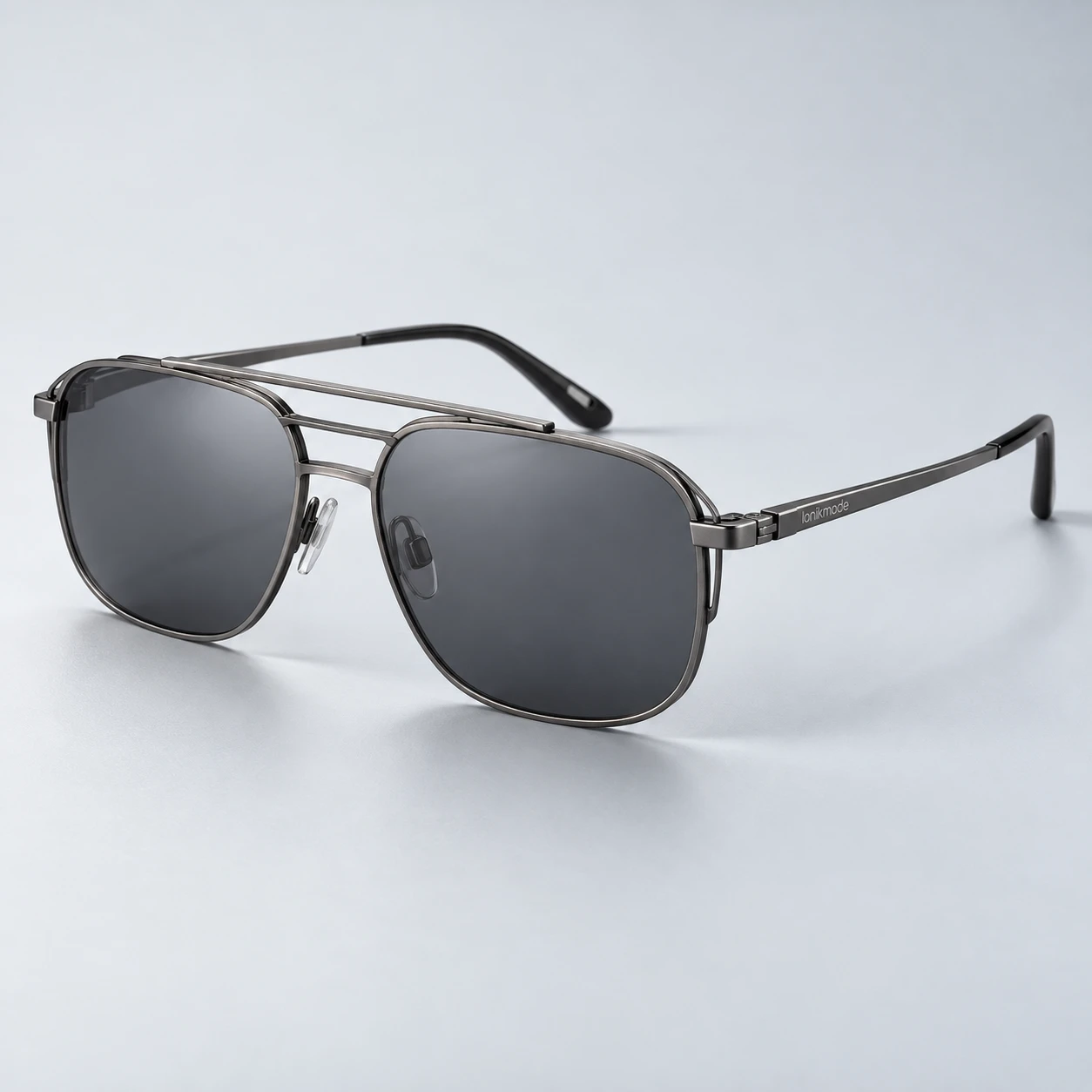 Architectural double-bridge Exo Navigator eyewear
